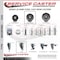 Service Caster 4 Inch Semi Steel 12 MM Threaded Stem Caster Set 2 Brakes SCC SCC-TS20S415-SSR-M1215-2-PLB-2 - alternate 5